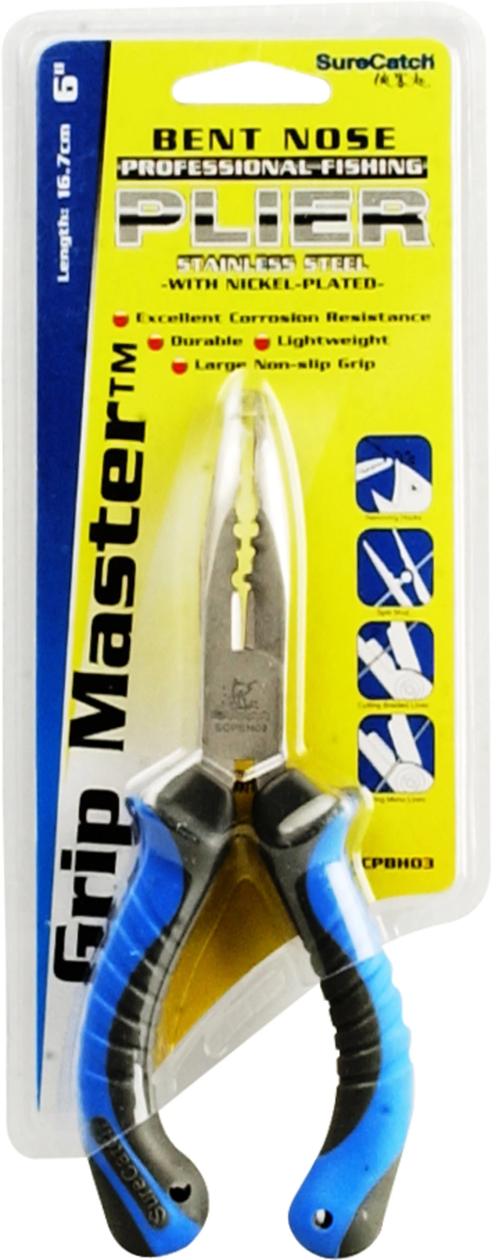 Sure Catch 6inch Bent Nose Multi Plier SCPH03 Grip Master - Image 4