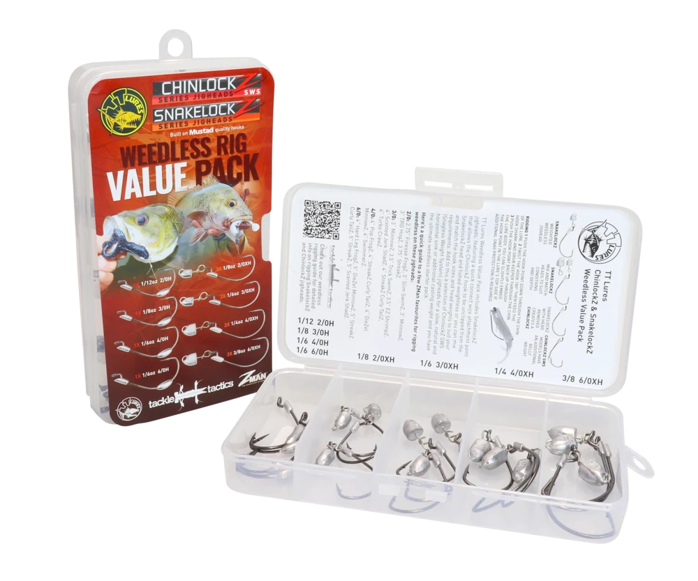 Tackle Tactics Weedless Rig Jig Head Value Pack