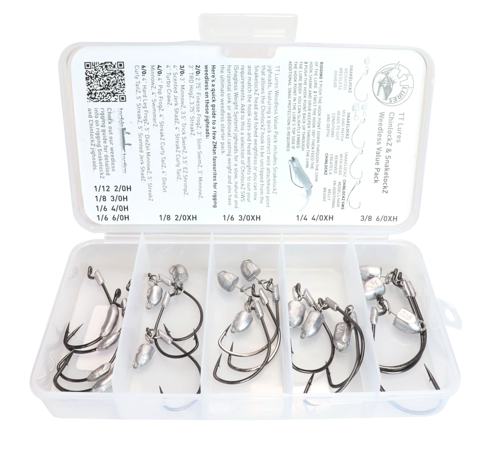 Tackle Tactics Weedless Rig Jig Head Value Pack - Image 2